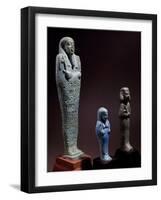 Ushabti, Funerary Figurines Glazed Clay, Late Period-null-Framed Giclee Print