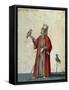 Usher to Great Selim with Parrots-Jacopo Ligozzi-Framed Stretched Canvas