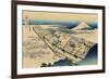 Ushibori in Hitachi Province-Katsushika Hokusai-Framed Art Print