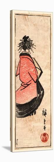 Ushiro Muki Oiran Zu-Utagawa Hiroshige-Stretched Canvas