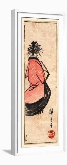 Ushiro Muki Oiran Zu-Utagawa Hiroshige-Framed Premium Giclee Print