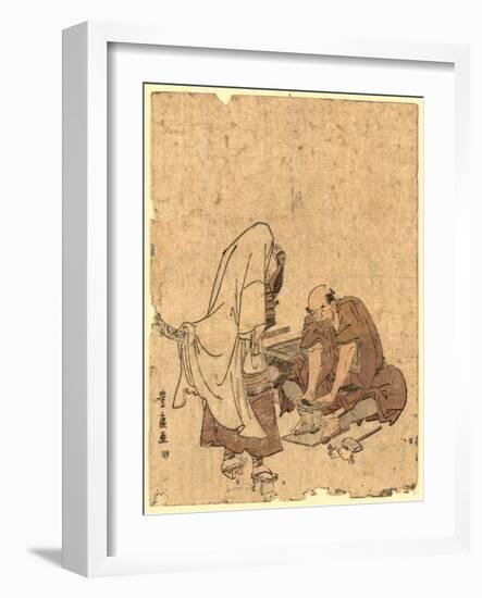 Ushjiwakamaru No Takageta Naoshi-Utagawa Toyohiro-Framed Giclee Print