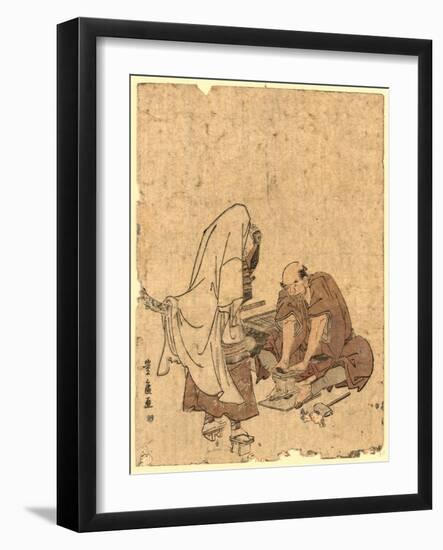 Ushjiwakamaru No Takageta Naoshi-Utagawa Toyohiro-Framed Premium Giclee Print