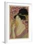 Using a Comb Like a Fan-Kitagawa Utamaro-Framed Art Print