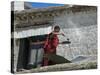 Using Solar Panel to Cook, Sera Temple, Lhasa, Tibet, China-Keren Su-Stretched Canvas
