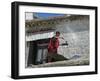 Using Solar Panel to Cook, Sera Temple, Lhasa, Tibet, China-Keren Su-Framed Photographic Print