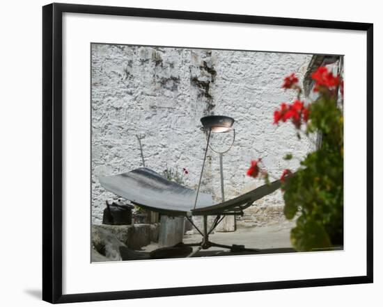 Using Solar Panel to Cook, Sera Temple, Lhasa, Tibet, China-Keren Su-Framed Photographic Print