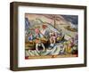 Using Sponges to Collect Naphtha from the Surface of the Waves-Jan van der Straet-Framed Giclee Print