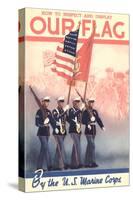 USMC Color Guard-null-Stretched Canvas