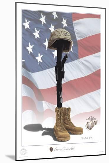 USMC Some Gave All-Marc Wolfe-Mounted Giclee Print