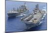 USNS Laramie an USS Kearsarge Conduct a Replenishment at Sea-null-Mounted Photographic Print