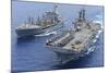 USNS Laramie an USS Kearsarge Conduct a Replenishment at Sea-null-Mounted Photographic Print