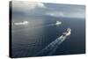 USNS Matthew Perry, USS Pearl Harbor and Hmnzs Canterbury Transit the Vella Gulf-null-Stretched Canvas
