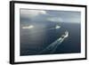 USNS Matthew Perry, USS Pearl Harbor and Hmnzs Canterbury Transit the Vella Gulf-null-Framed Photographic Print