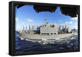 USNS San Jose (T-AFS 7, At Sea) Art Poster Print-null-Framed Poster