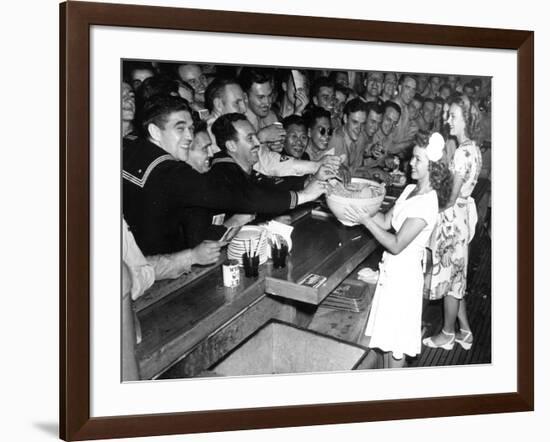 USO Canteen Shirley Temple-null-Framed Photographic Print