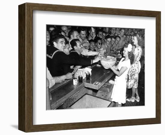 USO Canteen Shirley Temple-null-Framed Photographic Print