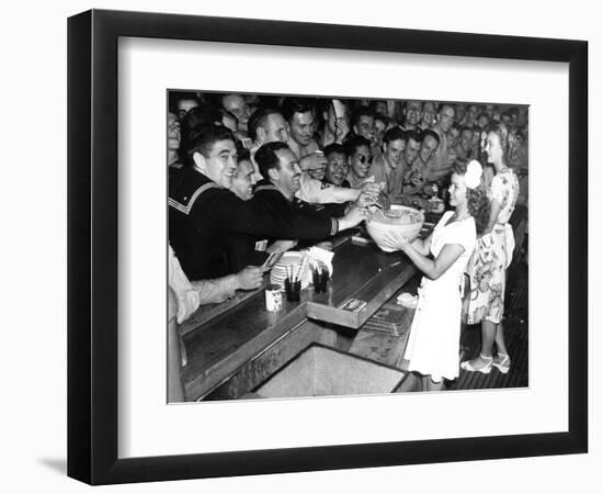 USO Canteen Shirley Temple-null-Framed Photographic Print