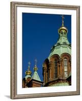 Uspenski Cathedral, an Eastern Orthodox Cathedral Overlooking the City, Helsinki, Finland-Nancy & Steve Ross-Framed Photographic Print