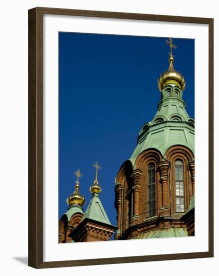 Uspenski Cathedral, an Eastern Orthodox Cathedral Overlooking the City, Helsinki, Finland-Nancy & Steve Ross-Framed Photographic Print