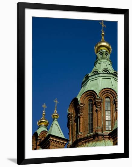 Uspenski Cathedral, an Eastern Orthodox Cathedral Overlooking the City, Helsinki, Finland-Nancy & Steve Ross-Framed Photographic Print