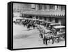 USPS Mail Wagons Photograph - Seattle, WA-Lantern Press-Framed Stretched Canvas