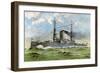 Uss 'Alabama, American Battleship, 1898-null-Framed Giclee Print