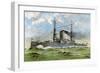 Uss 'Alabama, American Battleship, 1898-null-Framed Giclee Print