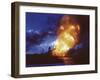 USS Arizona Explodes at Pearl Harbor after Japanese Attack-null-Framed Photo