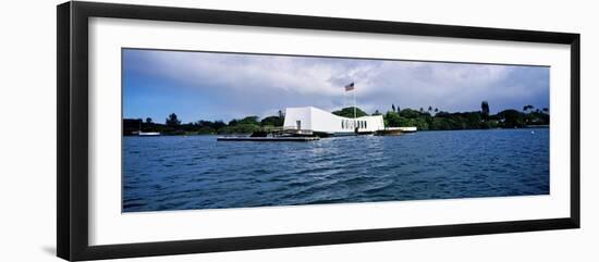 Uss Arizona Memorial, Pearl Harbor, Honolulu, Hawaii, USA-null-Framed Premium Photographic Print