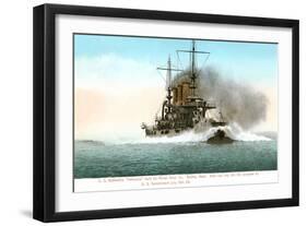 USS Battleship Nebraska-null-Framed Art Print