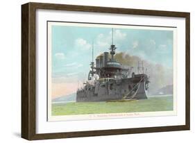 USS Battleship Nebraska-null-Framed Art Print