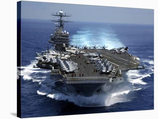 USS Carl Vinson in Indian Ocean During the Second Gulf War, Mar. 15, 2005-null-Stretched Canvas