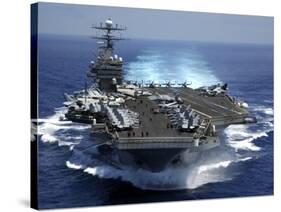 USS Carl Vinson in Indian Ocean During the Second Gulf War, Mar. 15, 2005-null-Stretched Canvas