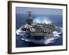 USS Carl Vinson in Indian Ocean During the Second Gulf War, Mar. 15, 2005-null-Framed Photo