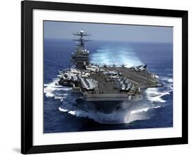 USS Carl Vinson in Indian Ocean During the Second Gulf War, Mar. 15, 2005-null-Framed Photo