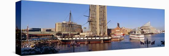 Uss Constellation, Inner Harbor, Baltimore, Maryland-null-Stretched Canvas