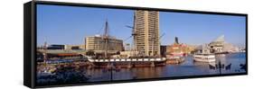 Uss Constellation, Inner Harbor, Baltimore, Maryland-null-Framed Stretched Canvas