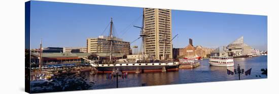 Uss Constellation, Inner Harbor, Baltimore, Maryland-null-Stretched Canvas