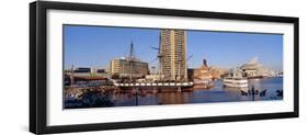 Uss Constellation, Inner Harbor, Baltimore, Maryland-null-Framed Photographic Print