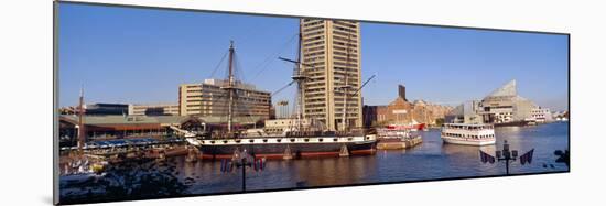 Uss Constellation, Inner Harbor, Baltimore, Maryland-null-Mounted Photographic Print