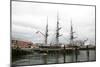 USS Constitution Docked in Boston, Massachusetts. This is a Popular Site along the Freedom Trail-pdb1-Mounted Photo