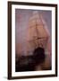 USS Constitution Escaping the British-null-Framed Giclee Print