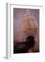 USS Constitution Escaping the British-null-Framed Giclee Print