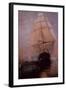 USS Constitution Escaping the British-null-Framed Giclee Print