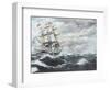 USS Constitution Heads for HM Frigate Guerriere-Vincent Booth-Framed Giclee Print