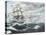 USS Constitution Heads for HM Frigate Guerriere-Vincent Booth-Stretched Canvas