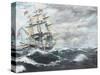 USS Constitution Heads for HM Frigate Guerriere-Vincent Booth-Stretched Canvas