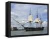 USS Constitution in the Boston Harbor-null-Framed Stretched Canvas