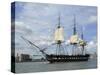 USS Constitution in the Boston Harbor-null-Stretched Canvas